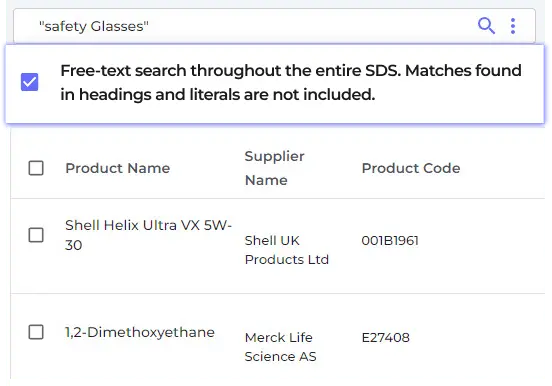 sds search here image