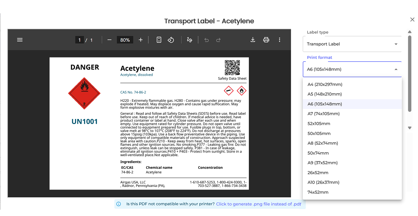 Secondary container labels